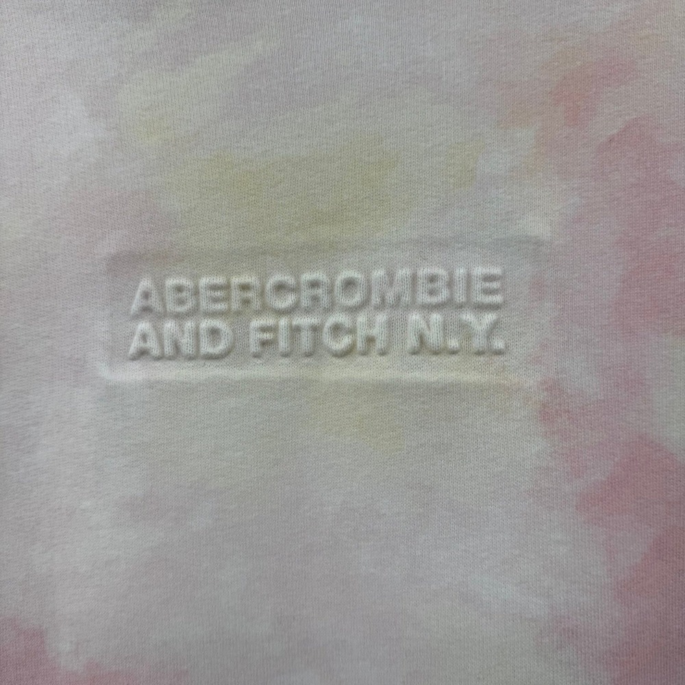 Men's Abercrombie and fitch soft af fleece tie dye pink hoodie size xxl - Picture 3 of 10